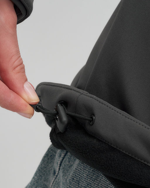 Парка спортивная женская с капюшоном softshell темно-серого цвета 9568TC - Mtforce фото 14