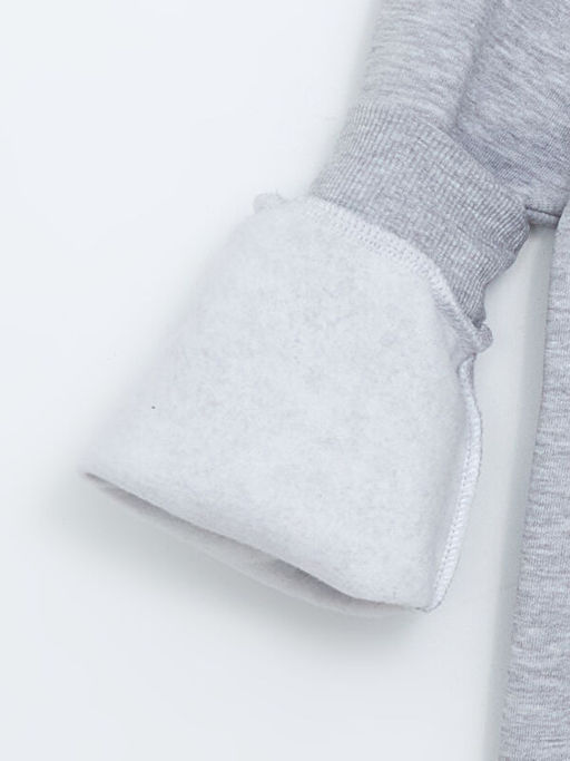 Bisiklet Yaka Bask?l? Erkek ?ocuk Sweatshirt