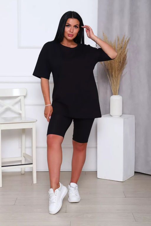 Костюм спортивный футболка и велосипедки КЖ-002