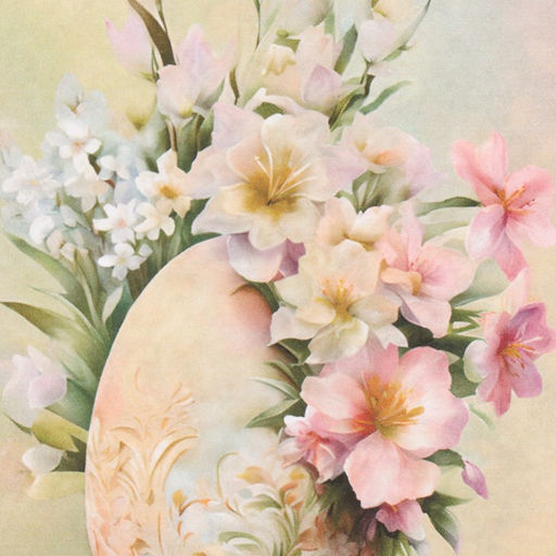 Набор декупажных карт 4 шт «Пасхальное настроение», 45 г/м2, формат А4