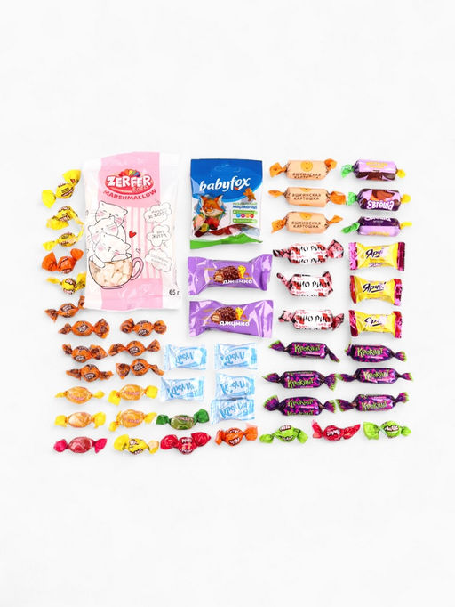 Сладкий детский новогодний подарок С Новым годом: конфеты + раскраска внутри, 500 г