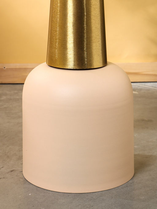 Столик кофейный «Кремовый с золотом», 35×35×58 см