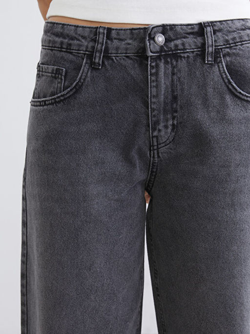 Wideleg Kad?n Jean Pantolon