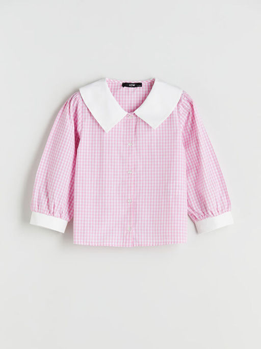 Bebe Yaka Ekose K?z ?ocuk G?mlek