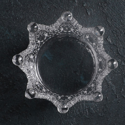 Салатник Корона, d=12 см, фигурный, стекло, прозрачный - Simaland фото 2