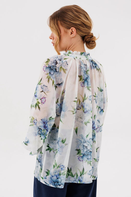 Блуза AmberA 1128 молоко  фото 2