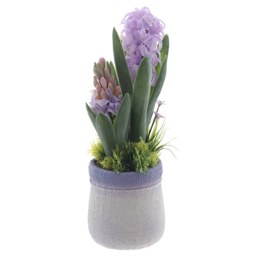 Цветочная композиция "Гиацинты" , L11 W10 H28 см