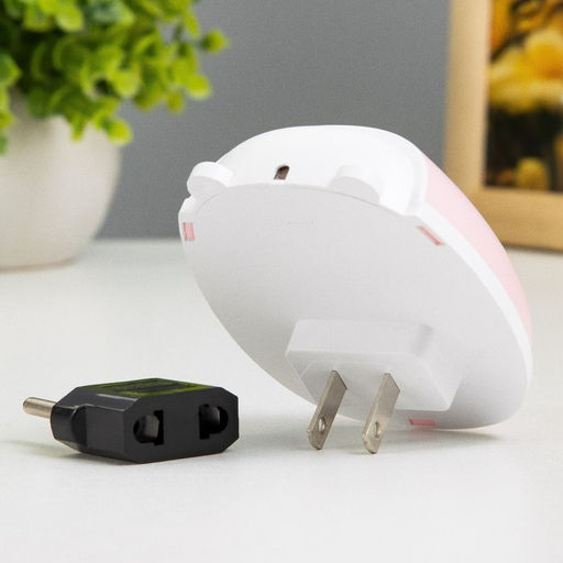 Ночник «Ушки» LED 1 Вт бело-розовый 7×5×8 см RISALUX