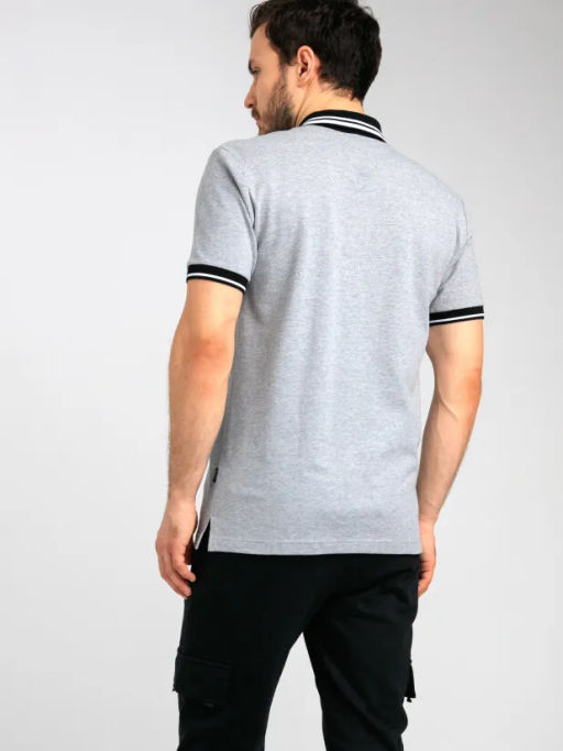 PlayToday / Сорочка трикотажная с воротником поло для мужчин фото 4