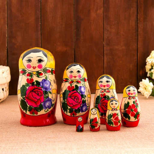 Матрёшка дерево «Семёновская», 7-и кукольная, высшая категория