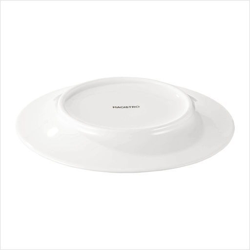 Тарелка Magistro Crotone, d=25.8 см, фарфор, белая  фото 3