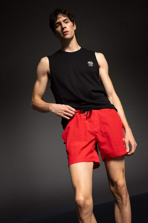 Короткие шорты для плавания с принтом DeFactoFit  фото 2