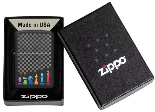 Зажигалка ZIPPO Шахматные фигуры | Chess Pieces 48662  фото 6