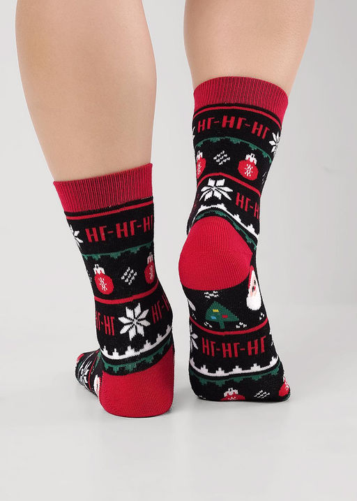 (CLE) Д2551П носки жен. НГ плюш (ЧЗ)