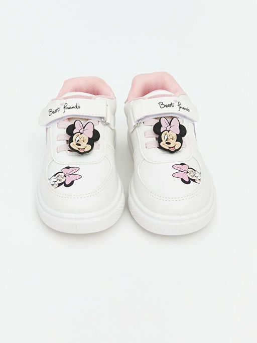 Minnie Mouse Bask?l? K?z Bebek Spor Ayakkab?