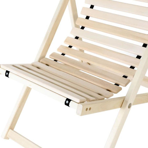 Шезлонг деревянный, 65×103×15 см, складной, липа