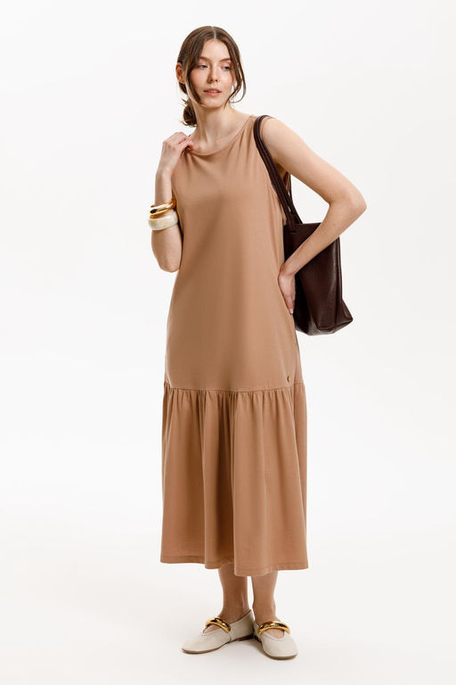 ЕВТ 5080/охра коричневая платье жен