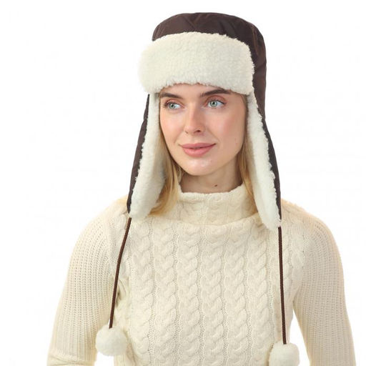 Аксессуар Шапка ALTRO ушанка арт.1181306-09/МБ коричневая