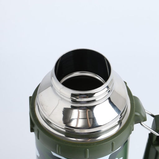 Термос Мастер К Движение, 1.2 л, 11?29 см, с кружкой, сохраняет тепло 18 ч, нержавеющая сталь, зелёный