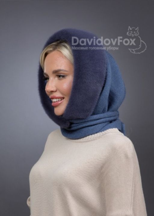 Платок Трикотаж Норка Байкал - Davidovfox фото 2