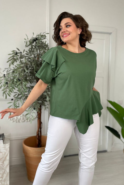 Блуза Rumoda 2122 зеленый  фото 5