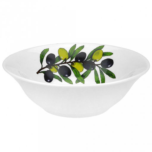 Салатник фарфоровый Оливки эконом 360мл, д14,5см, h4,5см, круглый (Россия) - Домашняя мода фото 2