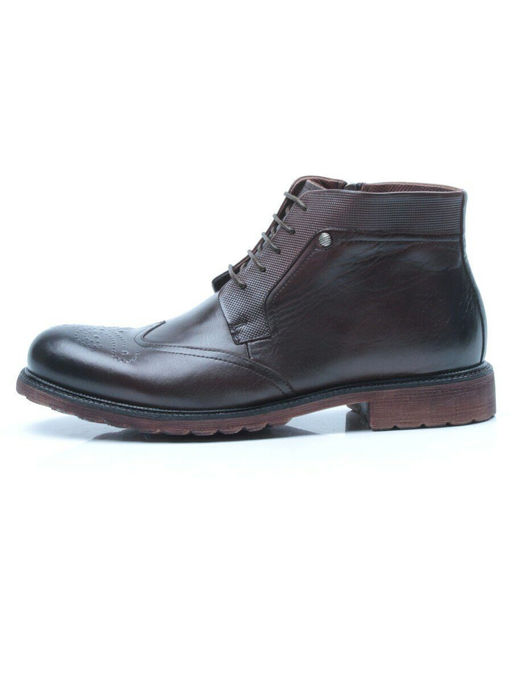 01-H9053-B1-SW5 BROWN Ботинки демисезонные мужские (натуральная кожа) - Фабричный китай фото 11