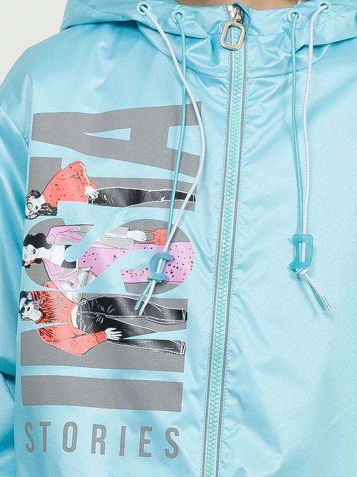 PELICAN, плащ для девочек, Бирюза  фото 9