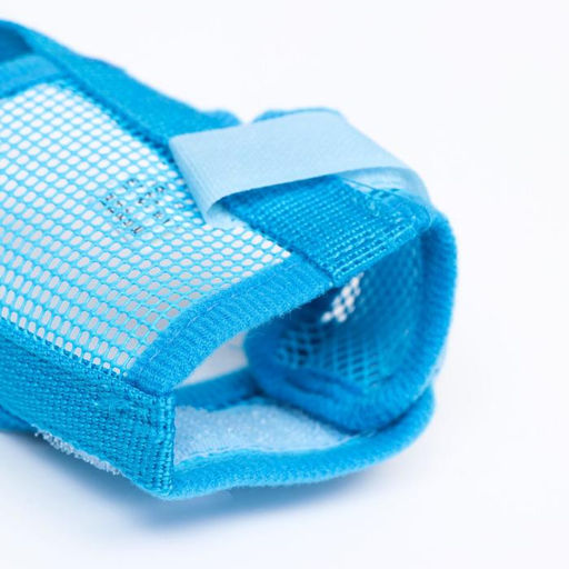 Намордник сетчатый с двойной фиксацией, размер S, голубой - Пижон фото 3