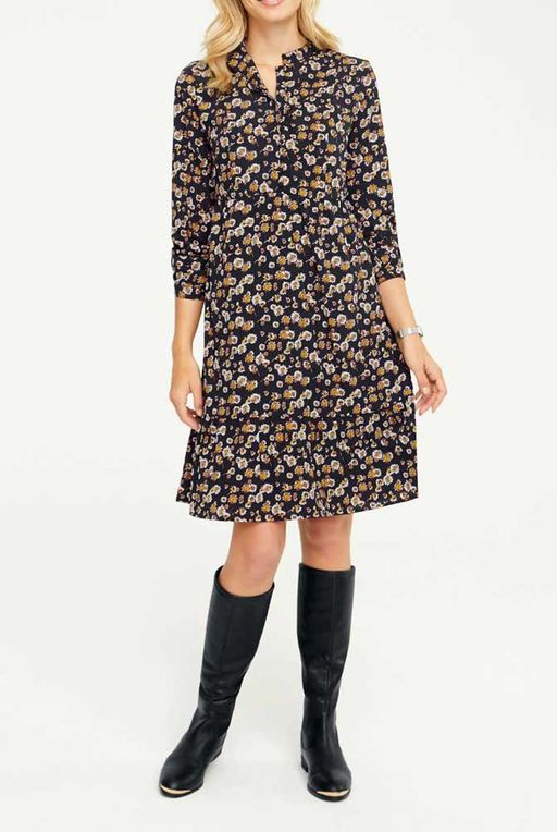 Платье, черно-пестрое - Linea tesini фото 3