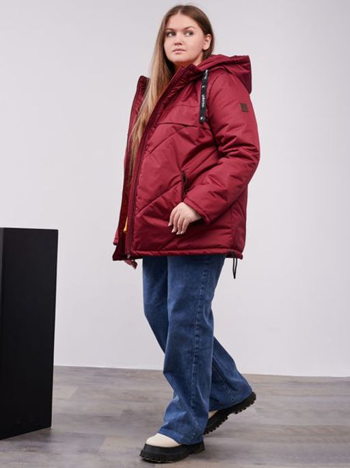 Куртка демисезонная Нэт бордо - Yollochka фото 2