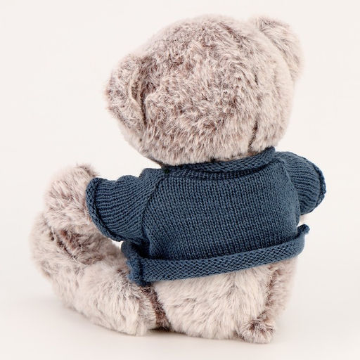 Мягкая игрушка «Медведь», 20 см, в кофте, серая