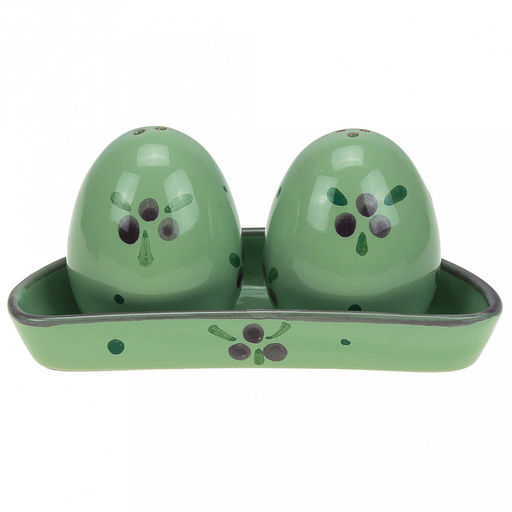 Можжевельник Набор для специй керамический Премиум Дуо: солонка, перечница, на подставке, в коробке (Россия) - Домашняя мода фото 3