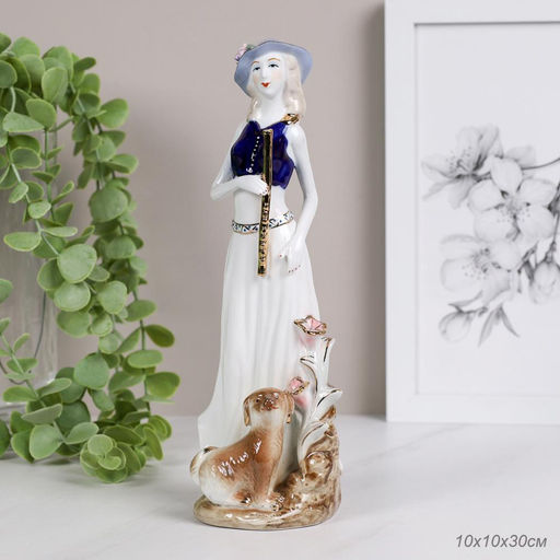 Статуэтка Дама с собачкой 30 см / 150303 /уп 24/ - Галеонтрейд фото 3