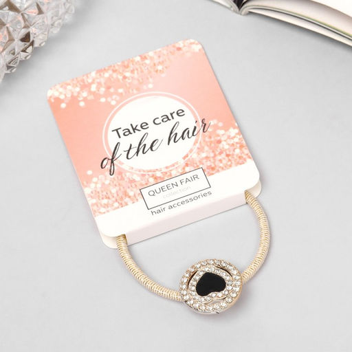 Цена за 6 шт. Резинка для волос «Милли», сердце, 5 см