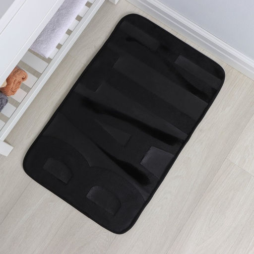 Коврик для ванной и туалета SAVANNA Bath, 50?80 см, чёрный  фото 6