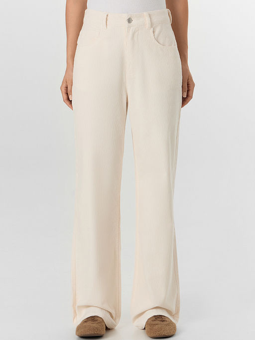 Брюки женские молочные