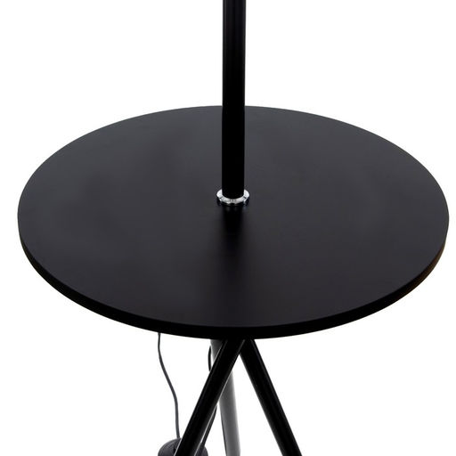 Торшер напольный BayerLux «Патрисиа» со столиком, 1×15 Вт, Е27, черный/красный, 40×40×157 см