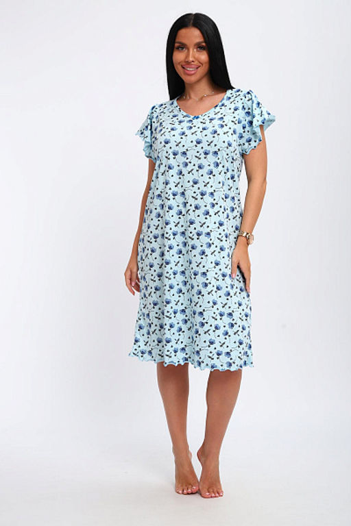 Сорочка женская (01064 синий) - Плиона фото 41