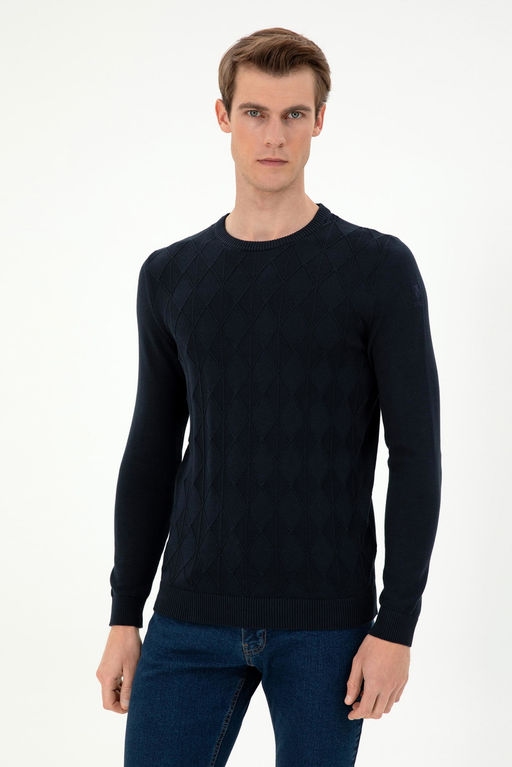 Мужской темно-синий свитер Неожиданная скидка в корзине - U.s. polo assn фото 3