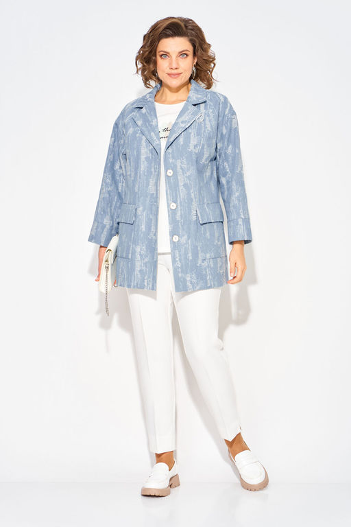 Жакет Liliana 1505 джинс меланж