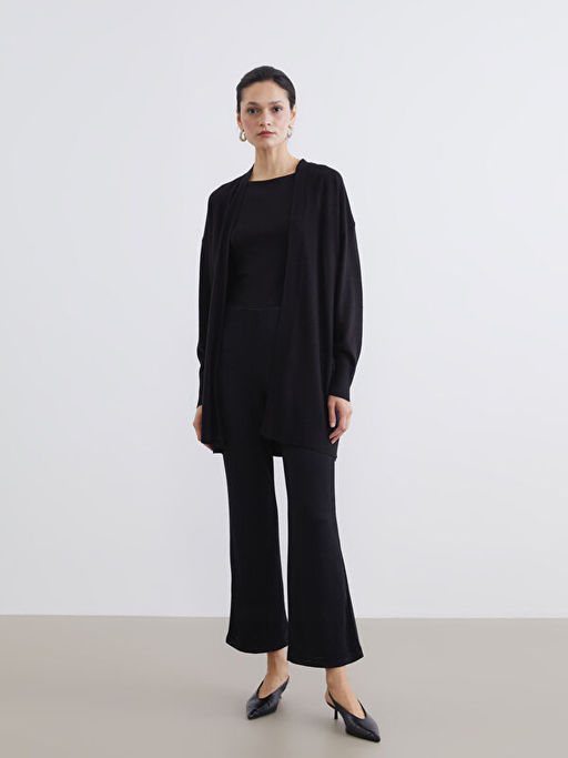 Beli Lastikli Parlak G?r?n?ml? Kad?n Pantolon