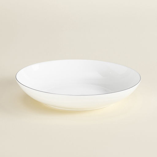 Тарелки глубокие SL Home «Каскарон», 700 мл, d=20 см, набор 2 шт., костяной фарфор, белые