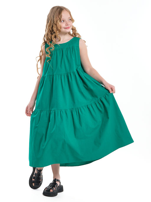 Платье Boho для девочки подростка UD 5169 изумрудный - Mini maxi фото 3