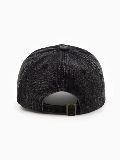 Кепка мужская однотонная MINAKU темная джинса на застежке р-р 56-58 100%хл