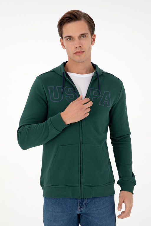 Мужской темно-зеленый свитшот - U.s. polo assn фото 3