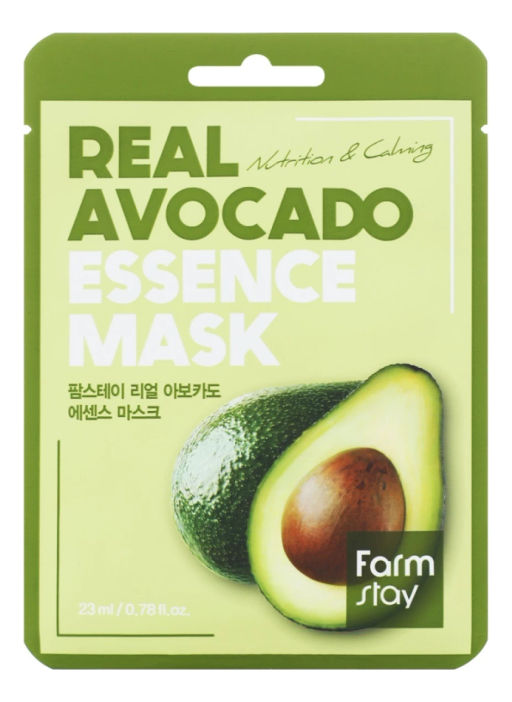 FS Real Avocado Essence Mask, 23ml*1ea - Тканевая маска с Авокадо