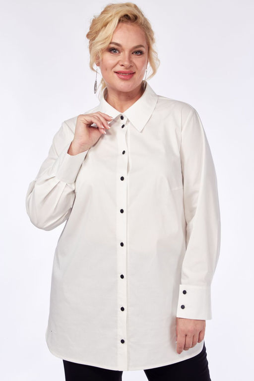 Рубашка Элль стиль 2243а молоко  фото 5