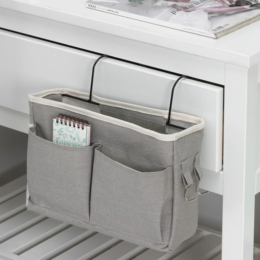 Органайзер подвесной с карманами LaDо́m, 3 отделения, 30×10×20 см, серый