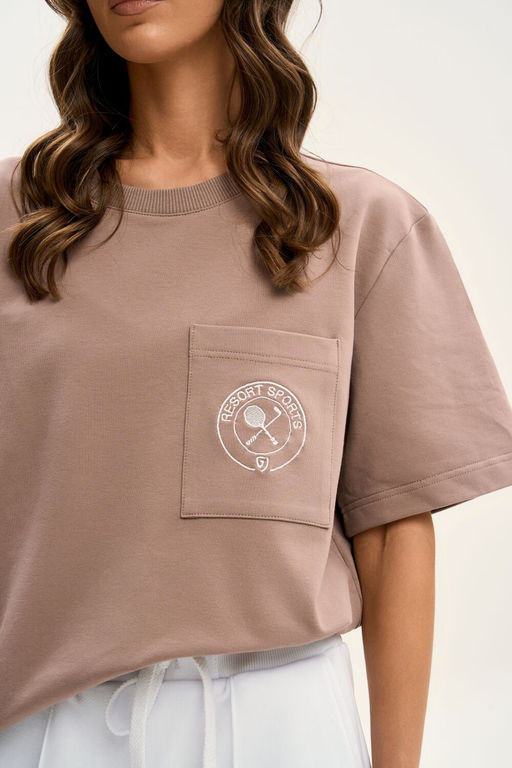 Футболка GO F1001CL/04-03.164-170 мокко мусс  фото 5